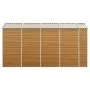 Gartenhaus aus hellbraunem, verzinktem Stahl, 191 x 385 x 198 cm von vidaXL, Schuppen - Ref: Foro24-3188278, Preis: 591,07 €,...