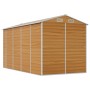 Caseta de jardín acero galvanizado marrón claro 191x385x198 cm de vidaXL, Cobertizos - Ref: Foro24-3188278, Precio: 570,70 €,...