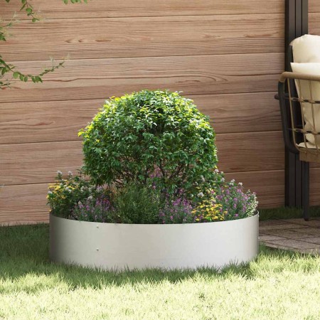 Jardineras 5 pcs Plateado 80 x 80 x 20 cm Acero inoxidable