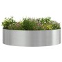 Jardineras 5 pcs Plateado 80 x 80 x 20 cm Acero inoxidable