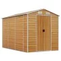Gartenhaus aus verzinktem Stahl in hellbraun 191x300x198 cm von vidaXL, Schuppen - Ref: Foro24-3188277, Preis: 465,85 €, Raba...