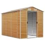 Gartenhaus aus verzinktem Stahl in hellbraun 191x300x198 cm von vidaXL, Schuppen - Ref: Foro24-3188277, Preis: 465,85 €, Raba...