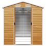 Caseta de jardín acero galvanizado marrón claro 191x300x198 cm de vidaXL, Cobertizos - Ref: Foro24-3188277, Precio: 475,18 €,...