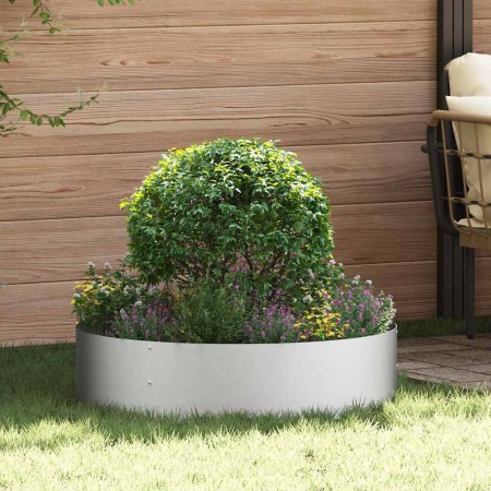 Jardineras 5 pcs Plateado 80 x 80 x 20 cm Acero galvanizado