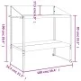 Pflanzenstütze anthrazitfarbener verzinkter Stahl 100x54,5x100 cm von vidaXL, Topfständer - Ref: Foro24-364536, Preis: 80,14 ...
