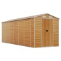 Gartenhaus aus verzinktem Stahl in hellbraun 191x555x198 cm von vidaXL, Schuppen - Ref: Foro24-3188280, Preis: 856,01 €, Raba...