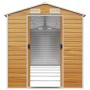 Gartenhaus aus verzinktem Stahl in hellbraun 191x555x198 cm von vidaXL, Schuppen - Ref: Foro24-3188280, Preis: 856,01 €, Raba...
