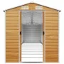 Hellbrauner Gartenschuppen aus verzinktem Stahl, 191 x 980 x 198 cm von vidaXL, Schuppen - Ref: Foro24-3188285, Preis: 1,00 €...
