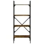 Bookcase with 4 shelves smoked oak wood 56x31.5x138.5 cm by vidaXL, Bookcases and shelves - Ref: Foro24-833340, Price: 45,77 ...