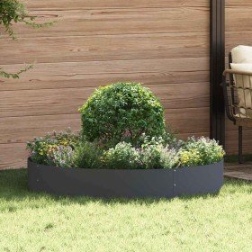 Jardineras 5 pcs Antracita 120 x 120 x 20 cm Acero
