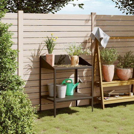 Pflanzenstütze anthrazitfarbener verzinkter Stahl 75,5x54,5x100 cm von vidaXL, Topfständer - Ref: Foro24-364535, Preis: 64,18...