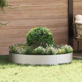 Jardineras 5 pcs Plateado 120 x 120 x 20 cm Acero inoxidable