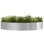 Jardineras 5 pcs Plateado 120 x 120 x 20 cm Acero inoxidable