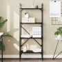 4-shelf black engineered wood bookcase 56x31.5x138.5 cm by vidaXL, Bookcases and shelves - Ref: Foro24-833338, Price: 47,75 €...
