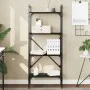 4-shelf black engineered wood bookcase 56x31.5x138.5 cm by vidaXL, Bookcases and shelves - Ref: Foro24-833338, Price: 47,15 €...