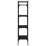 4-shelf black engineered wood bookcase 56x31.5x138.5 cm by vidaXL, Bookcases and shelves - Ref: Foro24-833338, Price: 47,15 €...