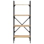 Bookcase with 4 shelves Sonoma oak wood 56x31.5x138.5 cm by vidaXL, Bookcases and shelves - Ref: Foro24-833339, Price: 46,34 ...
