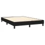 Box spring bed mattress and LED lights black fabric 140x190 cm by vidaXL, Beds and slatted bases - Ref: Foro24-3133071, Price...