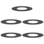 Anillos planos para árboles 5 pcs Negro Ø30 / 60 cm Acero