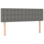 Boxspringbettmatratze und LED-Leuchten dunkelgrauer Stoff 140x190 cm von vidaXL, Betten und Lattenroste - Ref: Foro24-3134030...