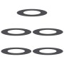 Anillos planos para árboles 5 pcs Negro Ø40 / 70 cm Acero
