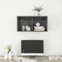 Wand-TV-Schrank aus glänzendem grauem Sperrholz, 37 x 37 x 72 cm von vidaXL, TV-Möbel - Ref: Foro24-805479, Preis: 40,51 €, R...