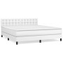 Boxspringbett mit weißer Kunstledermatratze 160x200 cm von vidaXL, Betten und Lattenroste - Ref: Foro24-3141132, Preis: 513,9...