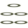 Anillos planos para árboles 5 pcs Verde oliva Ø30 / 60 cm Acero