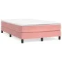 Cama box spring con colchón terciopelo rosa 120x200 cm de vidaXL, Camas y somieres - Ref: Foro24-3144326, Precio: 327,11 €, D...