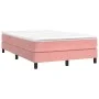 Cama box spring con colchón terciopelo rosa 120x200 cm de vidaXL, Camas y somieres - Ref: Foro24-3144326, Precio: 327,11 €, D...