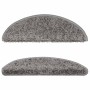 Felpudos para escaleras (15 unidades, 56 x 17 x 3 cm, gris