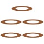 Anillos planos para árboles 5 pcs Marrón Ø50 / 80 cm