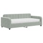Schlafsofa mit hellgrauer Samtmatratze 90x190 cm von vidaXL, Betten und Lattenroste - Ref: Foro24-3196918, Preis: 305,34 €, R...