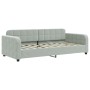 Schlafsofa mit hellgrauer Samtmatratze 90x190 cm von vidaXL, Betten und Lattenroste - Ref: Foro24-3196918, Preis: 305,34 €, R...