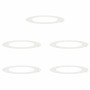 Anillos planos para árboles 5 pcs Blanco Ø60 / 90 cm Acero