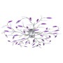 Leaf-shaped glass arm ceiling lamp with 5 purple bulbs by vidaXL, ceiling lights - Ref: Foro24-289240, Price: 71,28 €, Discou...