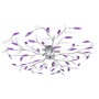 Leaf-shaped glass arm ceiling lamp with 5 purple bulbs by vidaXL, ceiling lights - Ref: Foro24-289240, Price: 71,28 €, Discou...