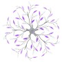 Leaf-shaped glass arm ceiling lamp with 5 purple bulbs by vidaXL, ceiling lights - Ref: Foro24-289240, Price: 71,28 €, Discou...