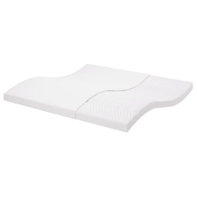 Colchón de espuma de 7 zonas dureza 20 ILD blanco 200x200 cm de vidaXL, Colchones - Ref: Foro24-356359, Precio: 195,64 €, Des...