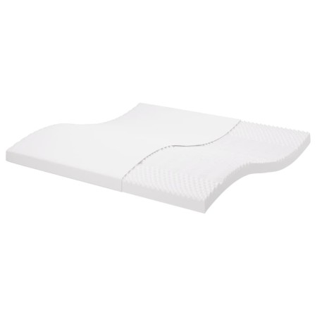 Colchón de espuma de 7 zonas dureza 20 ILD blanco 200x200 cm de vidaXL, Colchones - Ref: Foro24-356359, Precio: 195,64 €, Des...