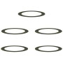 Anillos planos para árboles 5 pcs Verde oliva Ø90 / 120 cm Acero