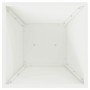 Maceta Pilar 2 pcs Blanco 35 x 35 x 73 cm Acero