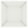 Maceta Pilar Blanco 40 x 40 x 100 cm Acero