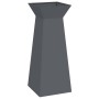 Maceta Pilar 2 pcs Antracita 40 x 40 x 100 cm Acero