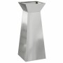 Maceta Pilar 2 pcs Plateado 40 x 40 x 100 cm Acero