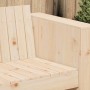 Sofá de jardín Marrón 185.5 x 60 x 62 cm Madera maciza de pino
