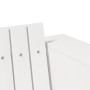 Sofá de jardín Blanco 185.5 x 60 x 62 cm Madera maciza de pino