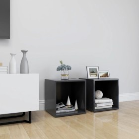 Muebles para TV 2 uds madera contrachapada gris 37x35x37 cm von vidaXL, TV-Möbel - Ref: Foro24-805505, Preis: 30,41 €, Rabatt: %