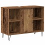 Gabinete de Baño con estante Madera Vieja 80 x 33 x 60 cm en Tocadores de baño | Comprar online en Foro24