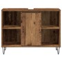 Gabinete de Baño con estante Madera Vieja 80 x 33 x 60 cm en Tocadores de baño | Comprar online en Foro24